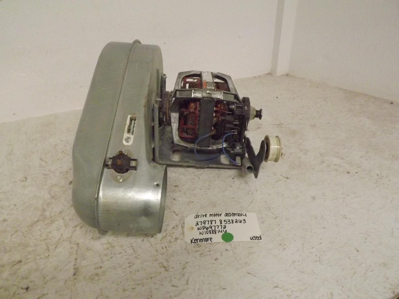 Kenmore Dryer 279787 8538263 WP697772 W10888146 Drive Motor Assembly Used Kenmore Dryer 279787 8538263 WP697772 W10888146 Drive Motor Assembly Used